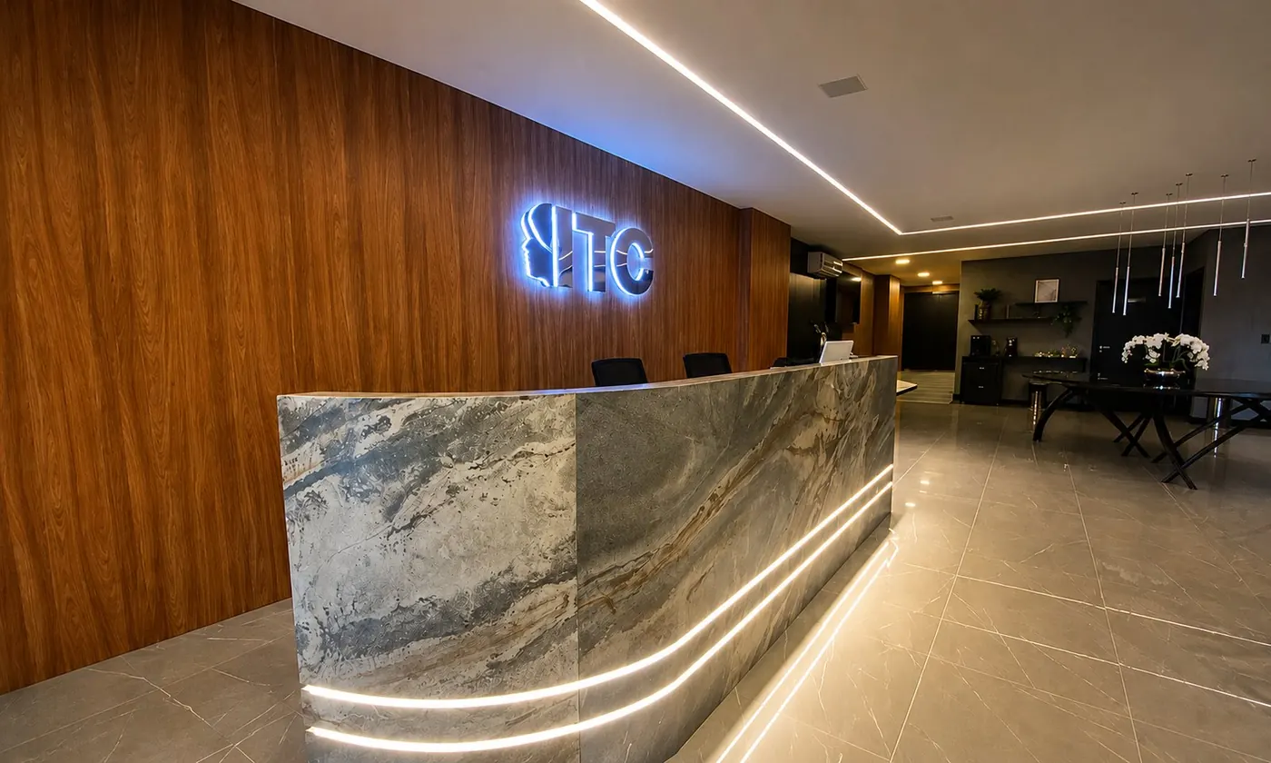 Recepção do ITC BH, Nova Lima — local da imersão Segredos da Pálpebra